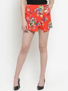 Purple State Printed Skorts Mini Skirts