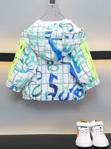 StyleCast x Revolte Boys Geometric Lightweight Longline Outdoor Tailored Jacket