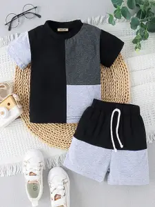 INCLUD Boys Colourblocked T-shirt With Short