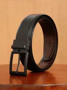 Teakwood Leathers Men Textured Leather Reversible Formal Belt