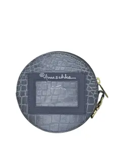 Anuschka Abstract Textured Leather Zip Around Wallet