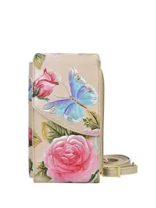 Anuschka Floral Printed Leather Envelope