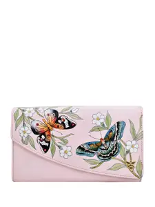Anuschka Floral Printed Leather Envelope Wallet
