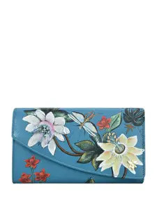 Anuschka Floral Printed Leather Envelope Wallet