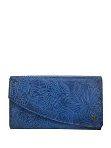 Anuschka Floral Textured Leather Envelope Wallet