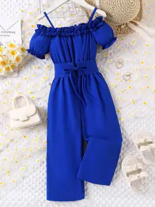 INCLUD Girls Off Shoulder Jumpsuit