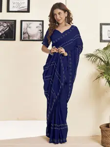 KALINI Embellished Beads and Stones Pure Georgette Saree