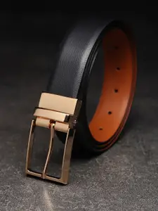 WINSOME DEAL Men Tang Textured Formal Belt