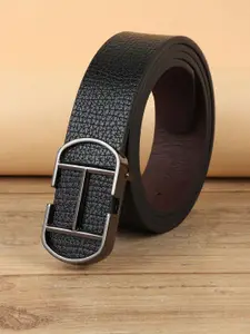 WINSOME DEAL Men Push Pin Textured Formal Belt