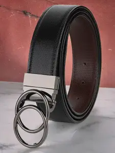 WINSOME DEAL Men Push Pin Textured Formal Belt