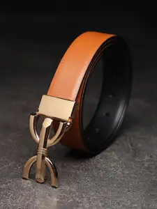 WINSOME DEAL Men Push Pin Textured Formal Belt