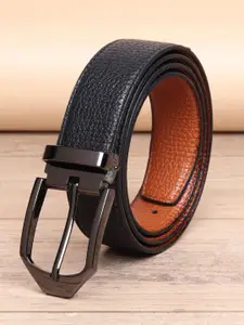 WINSOME DEAL Men Textured Tang Formal Belt