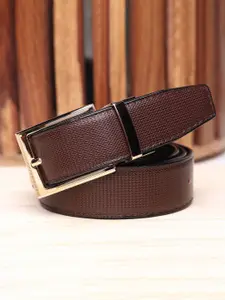 WINSOME DEAL Men Tang Textured Formal Belt