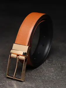 WINSOME DEAL Men Tang Textured Formal Belt