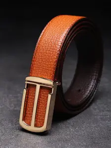 WINSOME DEAL Men Push Pin Textured Formal Belt