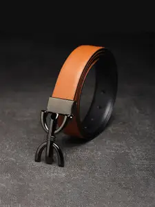 WINSOME DEAL Men Push Pin Textured Formal Belt