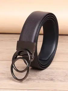 WINSOME DEAL Men Push Pin Textured Formal Belt