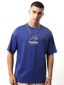 HIGHLANDER Men Sports Graphic Round Neck T-shirt