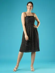 Globus Polka Dot Print A-Line Dress