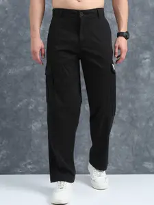 The Roadster Lifestyle Co Relaxed Fit Cotton Cargo Trousers