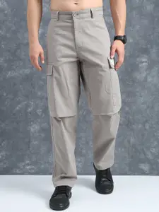 The Roadster Lifestyle Co Relaxed Fit Cotton Cargo Trousers