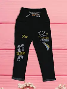 A-Okay Girls Slim Fit High-Rise Embroidered Jeans