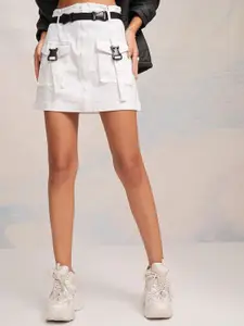 Tokyo Talkies Straight Mini Skirt