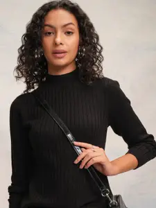 Tokyo Talkies Women Ribbed Pullover sweaters