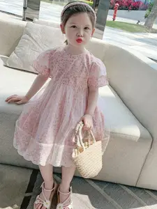 StyleCast x Revolte Floral Flared Sleeve Fit & Flare Midi Dress