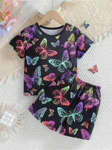 StyleCast x Revolte Girls Printed T-shirt with Shorts