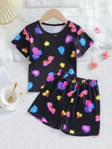 StyleCast x Revolte Girls Printed T-shirt with Shorts