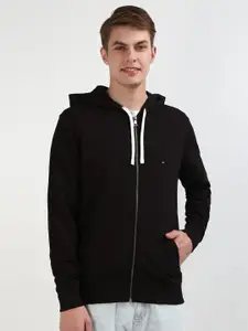 Tommy Hilfiger Men Hooded Solid Long Sleeves Sweatshirt