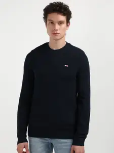 Tommy Hilfiger Men Solid Long Sleeves Pullover Sweaters