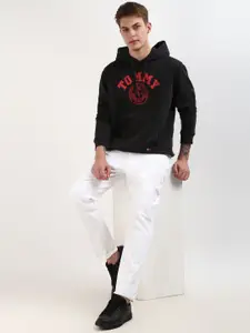 Tommy Hilfiger Men Printed Hooded Long Sleeves Sweatshirt