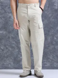 The Roadster Lifestyle Co Relaxed Fit Cotton Cargo Trousers