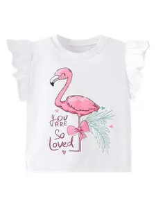 StyleCast Girls Graphic Printed Round Neck T-shirt