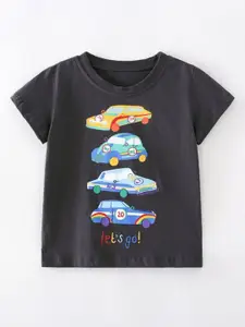 StyleCast Boys Graphic Printed Round Neck T-shirt