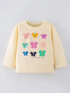 StyleCast Girls Graphic Printed Round Neck  T-shirt