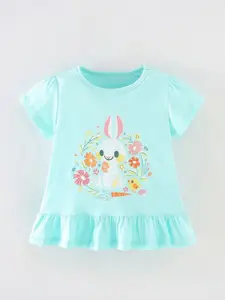 StyleCast Girls Floral Printed Round Neck T-shirt