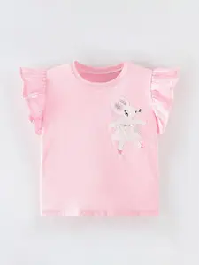 StyleCast Girls Solid Round Neck T-shirt