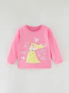 StyleCast Girls Graphic Printed Round Neck Cotton T-shirt