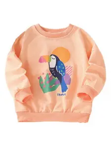 StyleCast Girls Printed Round Neck Cotton T-shirt