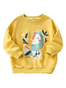 StyleCast Girls Printed Round Neck Cotton T-shirt