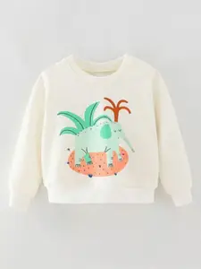 StyleCast Girls Printed Round Neck Cotton T-shirt