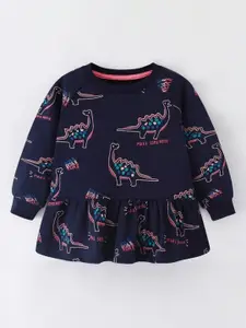 StyleCast Girls Printed Round Neck Cotton T-shirt