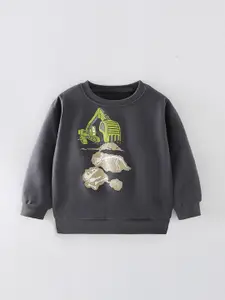 StyleCast Boys Printed Round Neck Cotton T-shirt