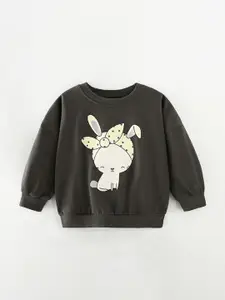 StyleCast Girls Graphic Printed Round Neck T-shirt