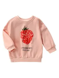 StyleCast Girls Graphic Printed Round Neck T-shirt