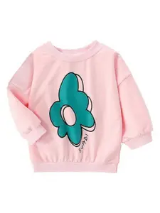 StyleCast Girls Floral Printed Round Neck T-shirt