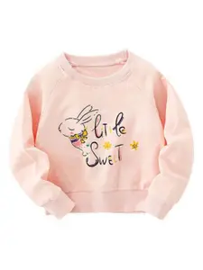 StyleCast Girls Graphic Printed Round Neck T-shirt